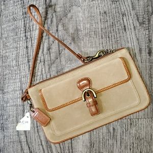 Coach Suede Wristlet